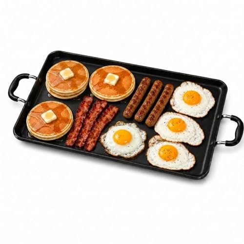 American Dream 19.2" x 11.6" Double Burner Griddle Pan: $27.54