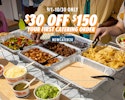 Qdoba Mexican Eats Catering Order for $30 off $150