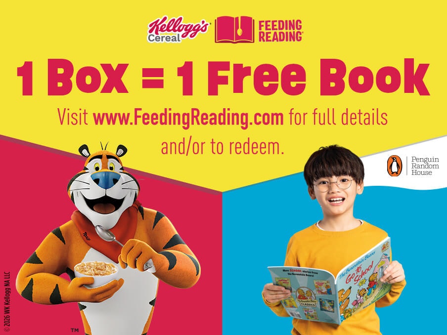 Kellogg's Feeding Reading: Free book w/ purchase