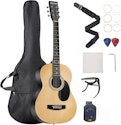 Vevor Dreadnought 39" Acoustic Guitar Bundle for $68 + free shipping