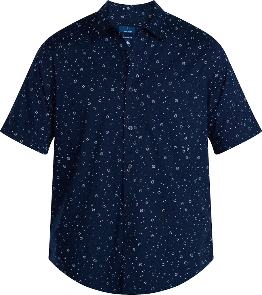 George Men's Modern Fit Poplin Button Up Short Sleeve Shirt: $3.02 George Men's Modern Fit Poplin Button Up Short Sleeve Shirt: $3.02