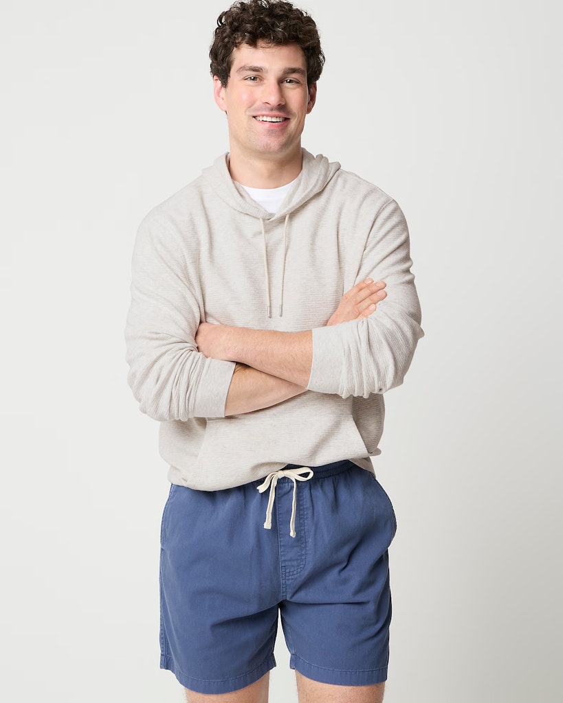 J.Crew Factory Waffle-Knit Hoodie: $27