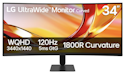 LG 34" 1440p UltraWide Curved UHD Monitor for $199 + free shipping