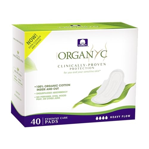 Organyc Organic Cotton Heavy Flow Feminine Pads 40-Pack: $20.55