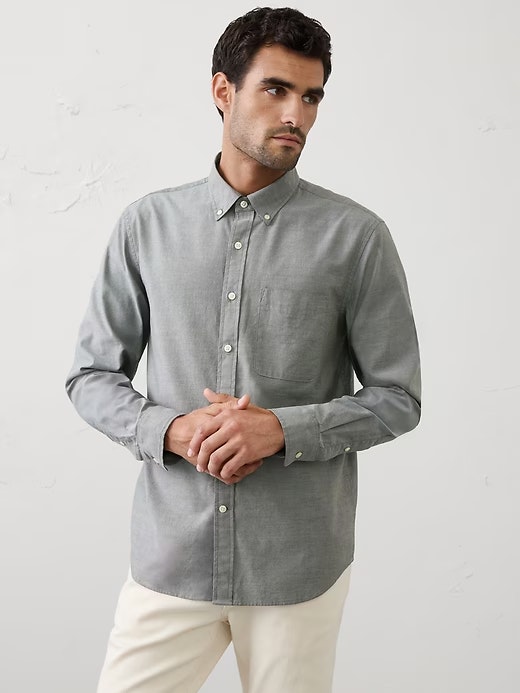 Banana Republic Factory Standard-Fit Oxford Shirt: $30