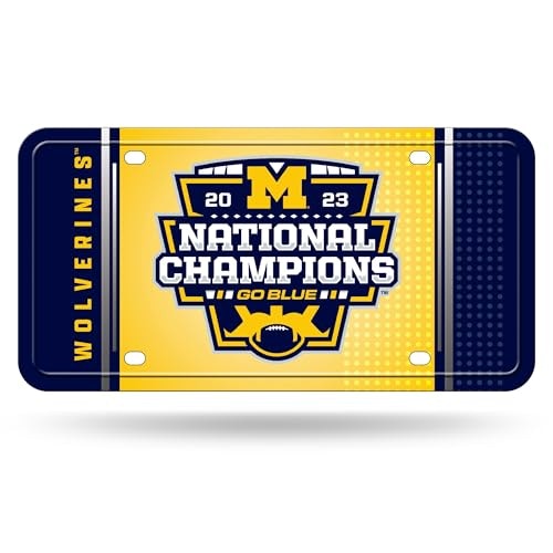 Michigan Wolverines 2024 CFP National Champions Metal Auto Tag: $5.75 Michigan Wolverines 2024 CFP National Champions Metal Auto Tag: $5.75