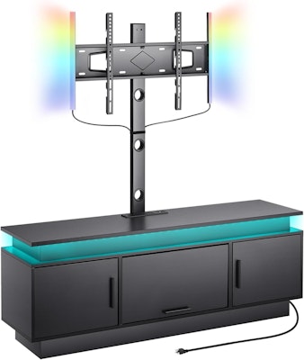 Vevor 60" TV Stand w/ Mount, Power Outlet, & LED Lights for $114 + free shipping