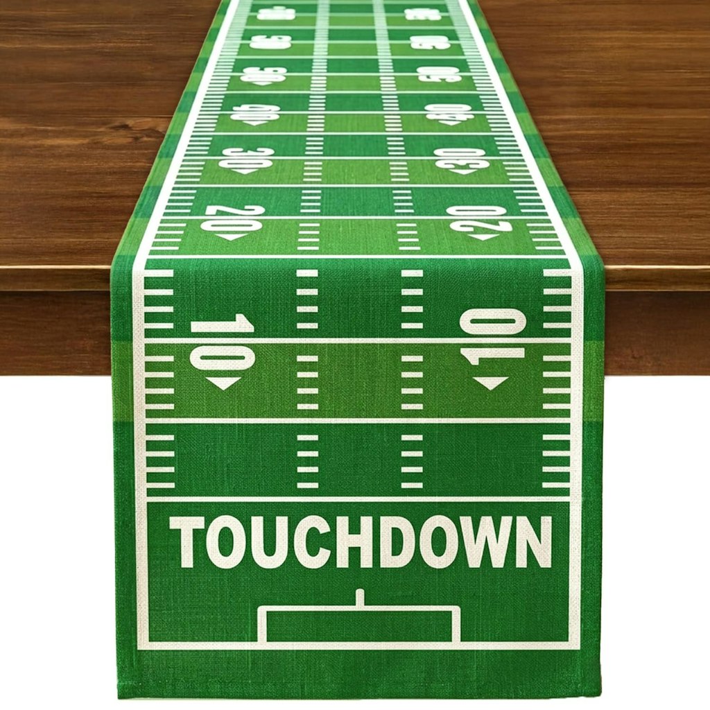 Football Party Table Runner: $7.99