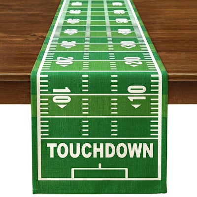 Football Party Table Runner for $8 + free shipping w/ Prime
