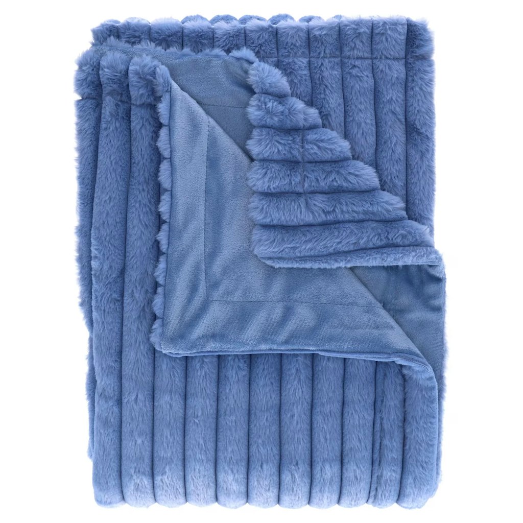 Mainstays Channel Faux Fur King Blanket: $14