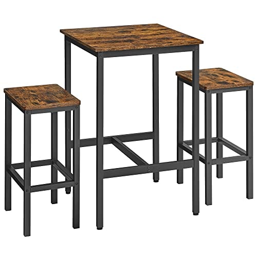 Vasagle Square Bar Table and 2-Stool Dining Set: $89.99 Vasagle Square Bar Table and 2-Stool Dining Set: $89.99