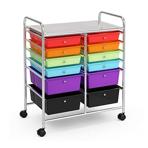 Ldaily 12-Drawer Rolling Storage Cart: $66.48 Ldaily 12-Drawer Rolling Storage Cart: $66.48