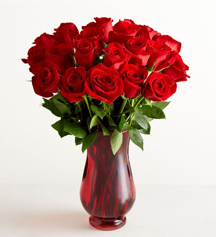 Two Dozen Red Roses Bouquet: From $56