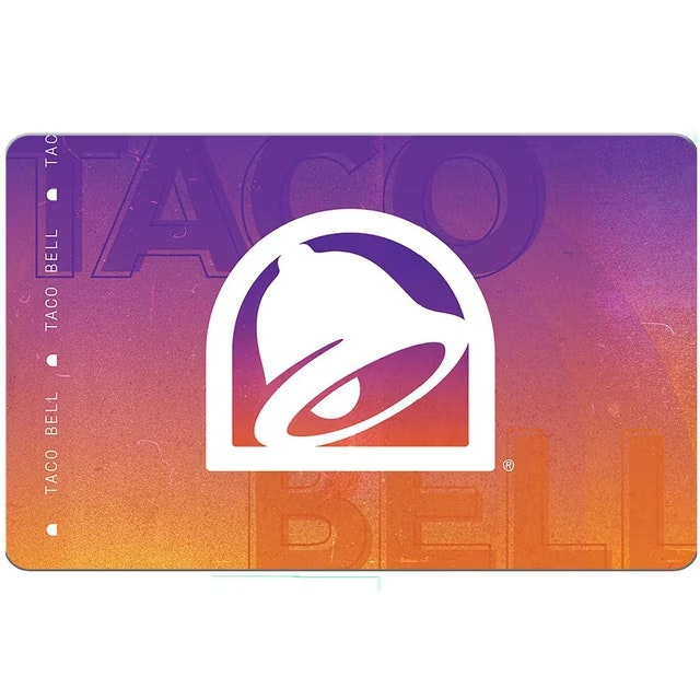 Taco Bell $25 Gift Card: $20