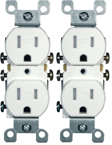 Leviton 15A 125V Weather and Tamper Resistant Duplex Receptacle 2-Pack: $8.96 Leviton 15A 125V Weather and Tamper Resistant Duplex Receptacle 2-Pack: $8.96