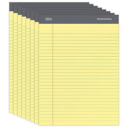 Office Depot Brand Professional Legal Pad 8-Pack: $12 w/ pickup