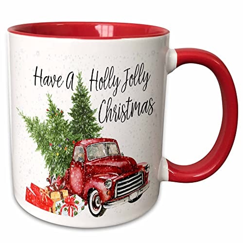 3dRose 11-Ounce Holly Jolly Christmas Red Truck Mug: $11.56 3dRose 11-Ounce Holly Jolly Christmas Red Truck Mug: $11.56