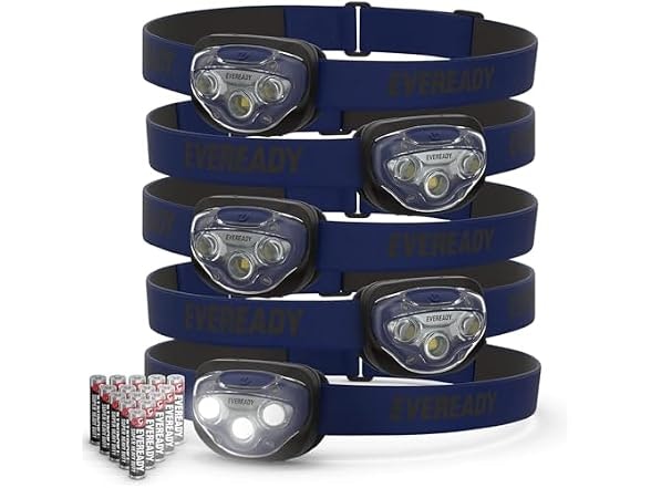 Eveready Pro200 LED Headlamp 5-Pack: $15