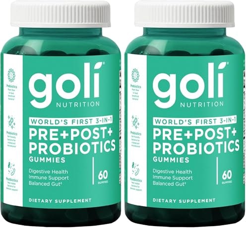 Goli Pre, Pro, and Postbiotic Gummies 60-Count 2-Pack: $26.98 Goli Pre, Pro, and Postbiotic Gummies 60-Count 2-Pack: $26.98
