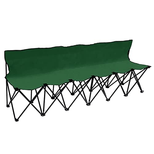 Trademark Innovations 6-Seater Folding Sideline Bench: $91.57 Trademark Innovations 6-Seater Folding Sideline Bench: $91.57
