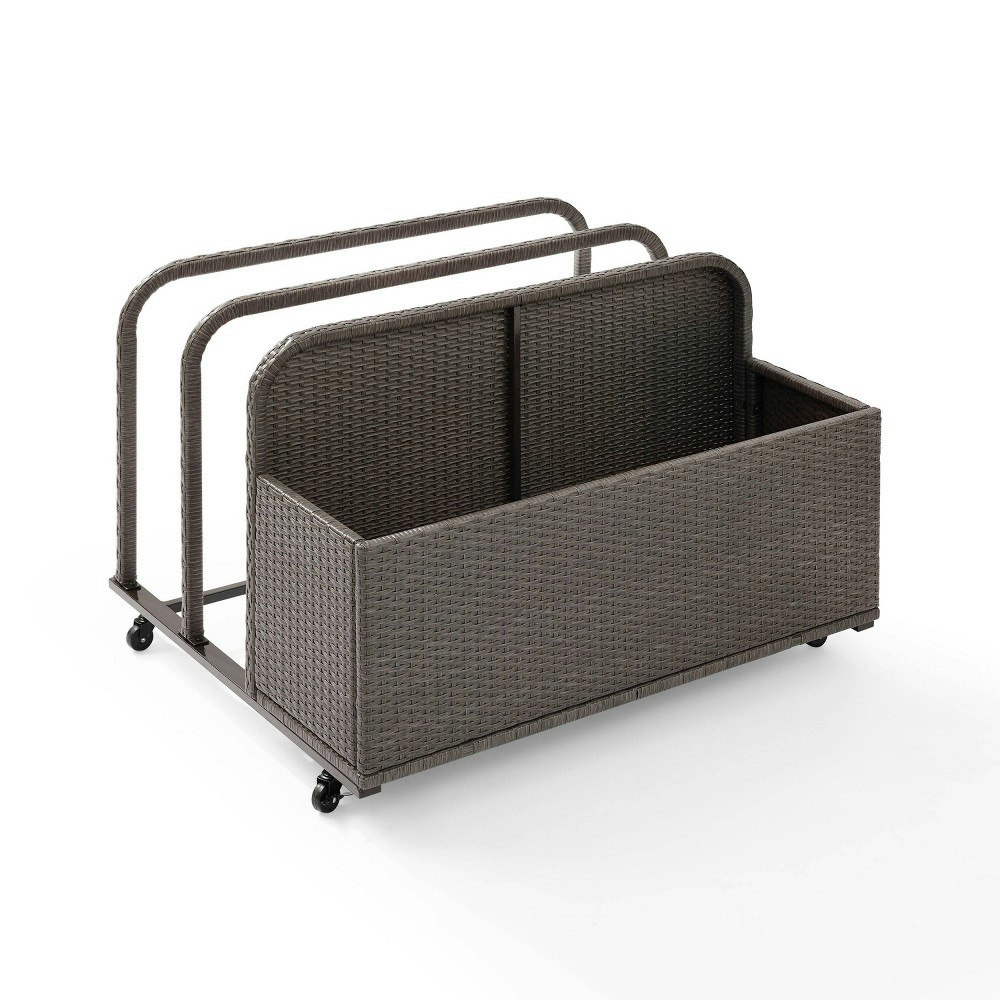 Crosley Palm Harbor Outdoor Wicker Pool Storage Caddy: $248.99 Crosley Palm Harbor Outdoor Wicker Pool Storage Caddy: $248.99