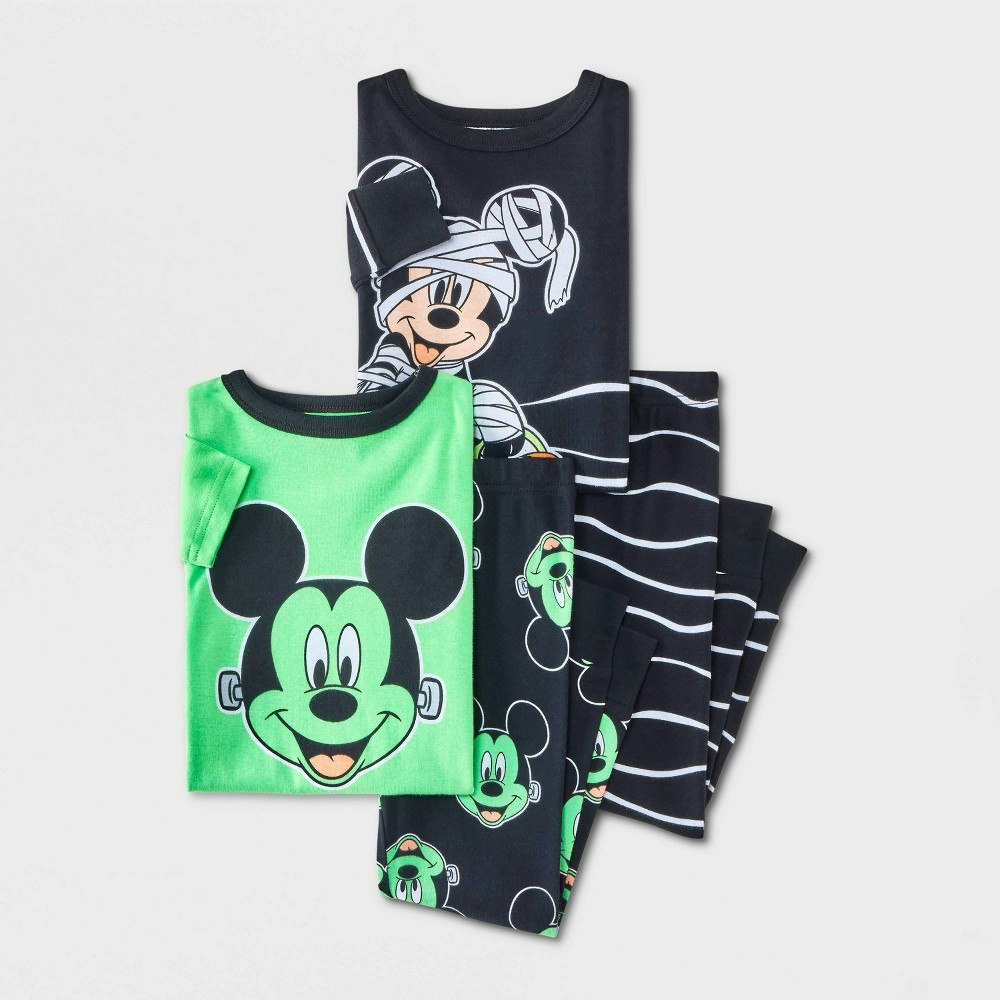 Baby Boys' Mickey Mouse & Friends Halloween Pajama Set 4-Pack: $18