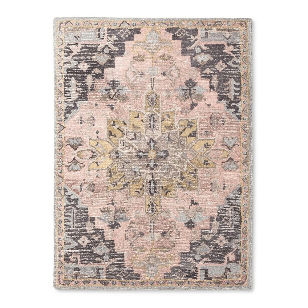 5'x7' Damask Tufted Area Rug: $180