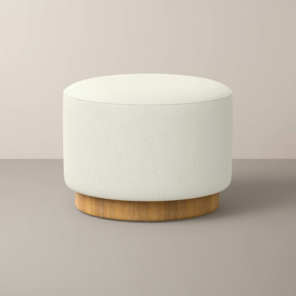 Hearth & Hand with Magnolia Round Canvas Ottoman: $249.99