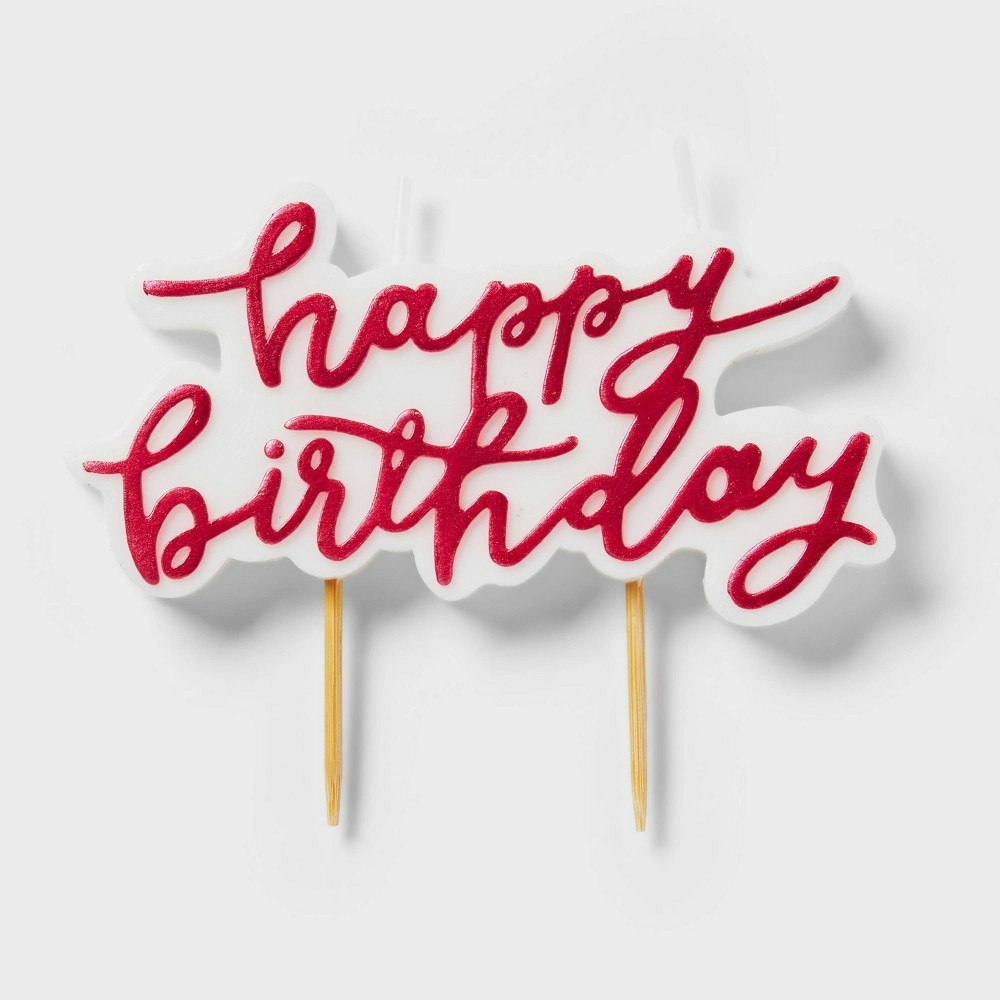 Spritz Happy Birthday Candle: $3