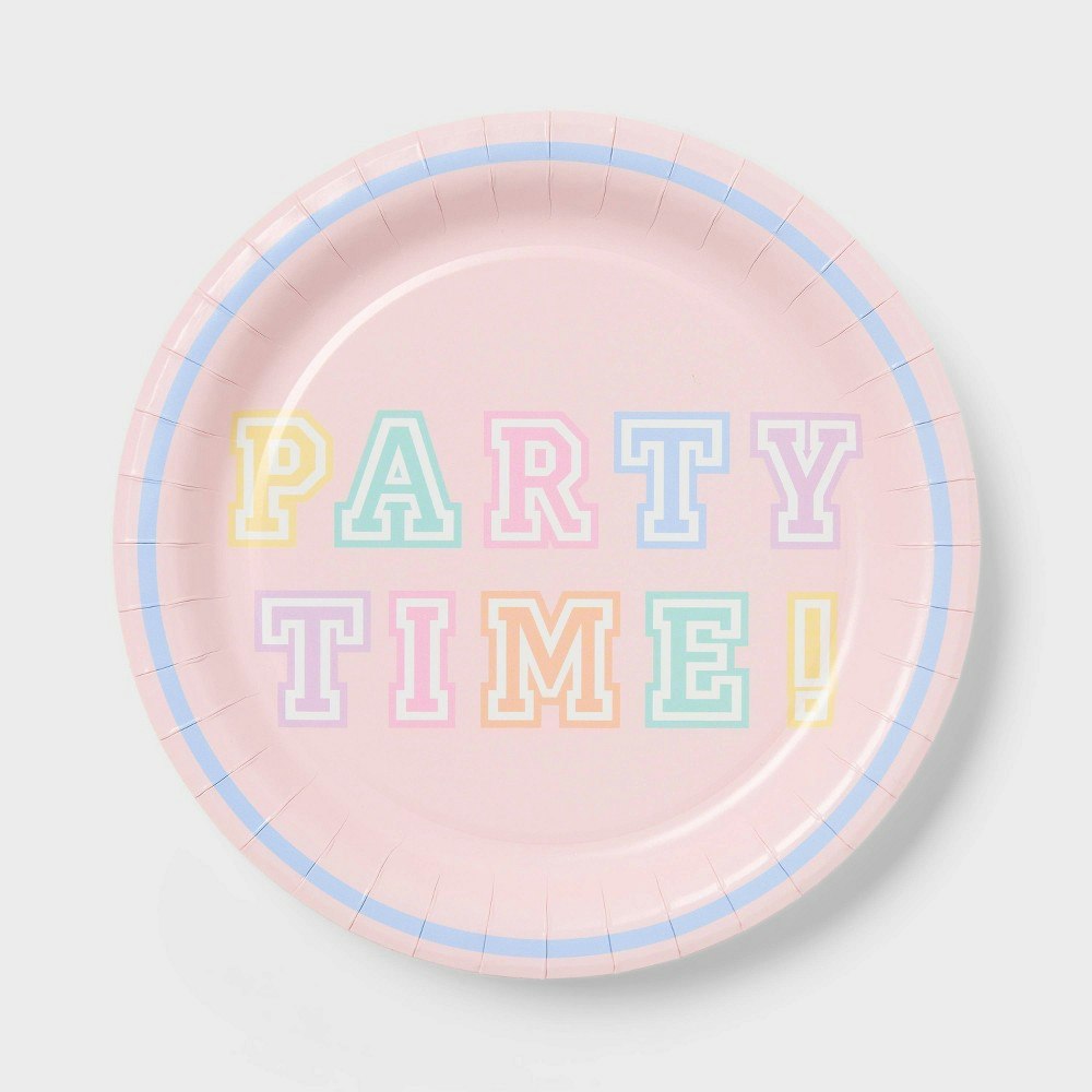 Party Time Preppy Birthday Paper Plates 20-Pack: $3 Party Time Preppy Birthday Paper Plates 20-Pack: $3