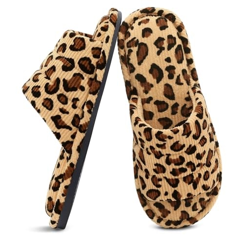 Shevalues Corduroy Indoor House Slippers: $18.69