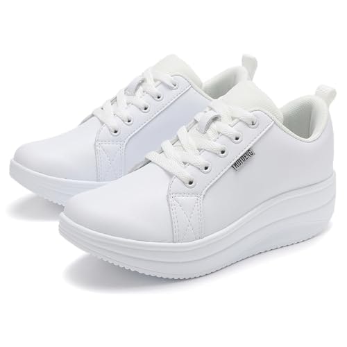 Ruideng Women's 2-Inch Rocker Bottom Wedge Sneakers: $33.99 Ruideng Women's 2-Inch Rocker Bottom Wedge Sneakers: $33.99