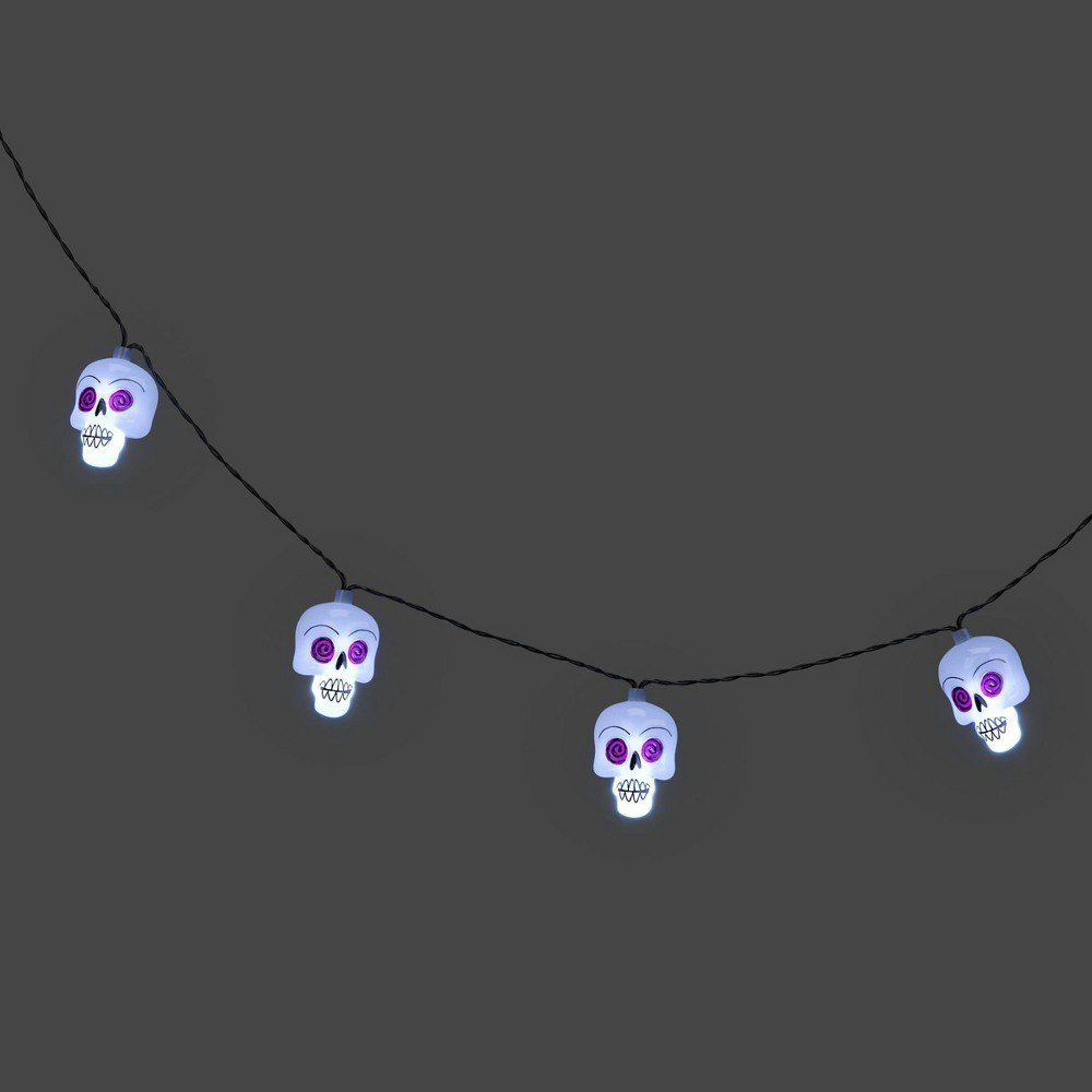 Hyde and EEK! Boutique 20-Count Halloween LED Skull String Lights: $10 Hyde and EEK! Boutique 20-Count Halloween LED Skull String Lights: $10