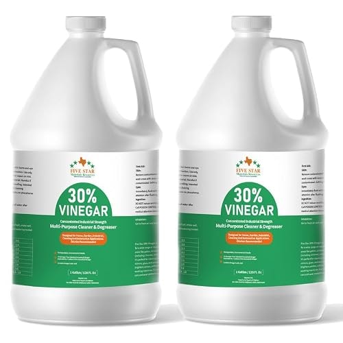 Five Star Materials Resources 30% Concentrated Vinegar 2-Gallon: $32.29 Five Star Materials Resources 30% Concentrated Vinegar 2-Gallon: $32.29