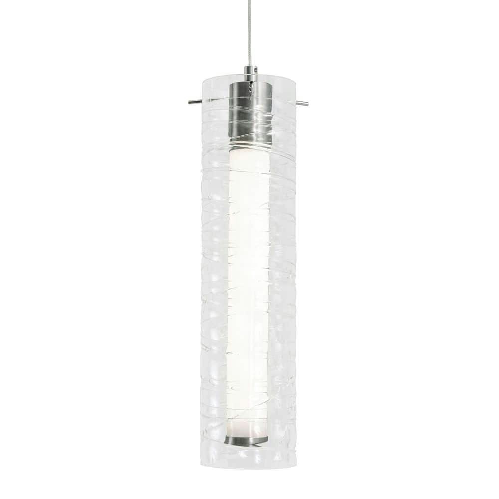 Bari 1-Light Integrated LED Satin Nickel Pendant Light: $188 Bari 1-Light Integrated LED Satin Nickel Pendant Light: $188