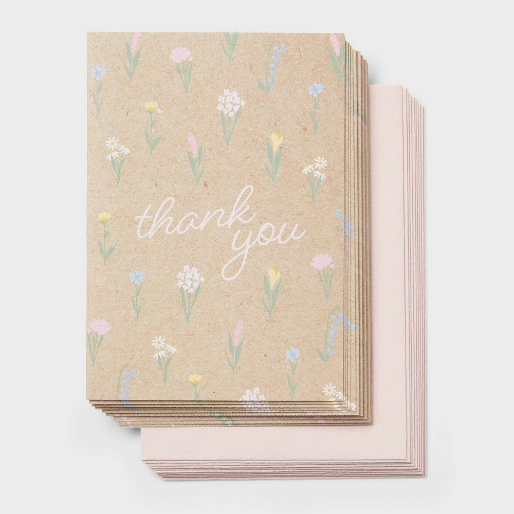 Spritz Pastel Floral Thank You Notes 10-Pack: $4.50 Spritz Pastel Floral Thank You Notes 10-Pack: $4.50