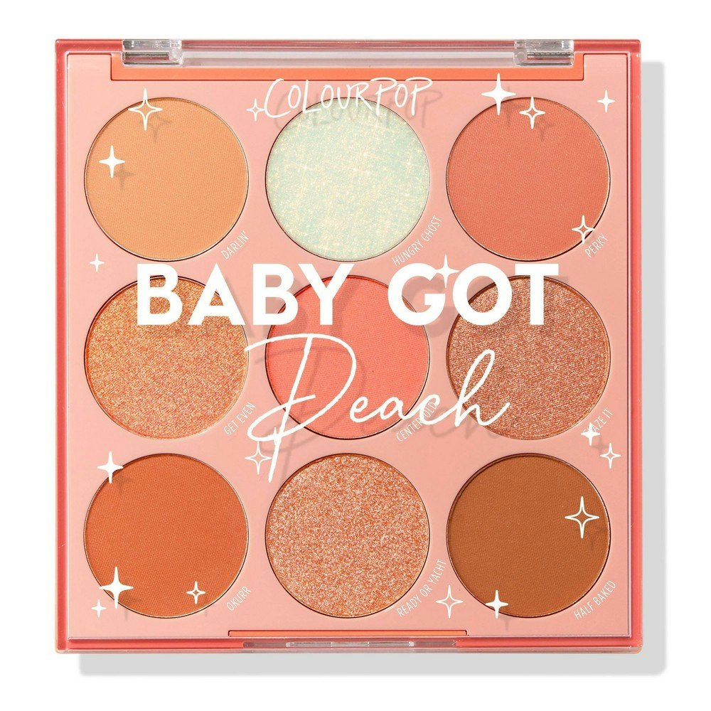 ColourPop 0.3oz Baby Got Peach 9-Pan Eyeshadow Palette: $14 ColourPop 0.3oz Baby Got Peach 9-Pan Eyeshadow Palette: $14