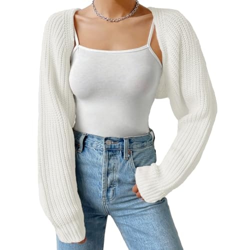 Fuimsul Women's Open Front Ribbed Knit Bolero Cardigan: $21.80 Fuimsul Women's Open Front Ribbed Knit Bolero Cardigan: $21.80