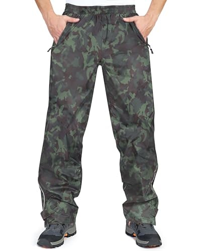 33,000ft Men's Waterproof Windproof Rain Pants: $29.74