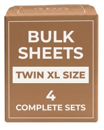 Twin XL 3-Piece Sheet Set 4-Pack: $89.24