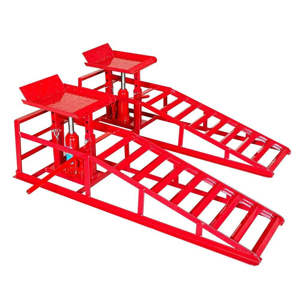 5-Ton Heavy-Duty Hydraulic Vehicle Service Ramps 2-Pack: $235