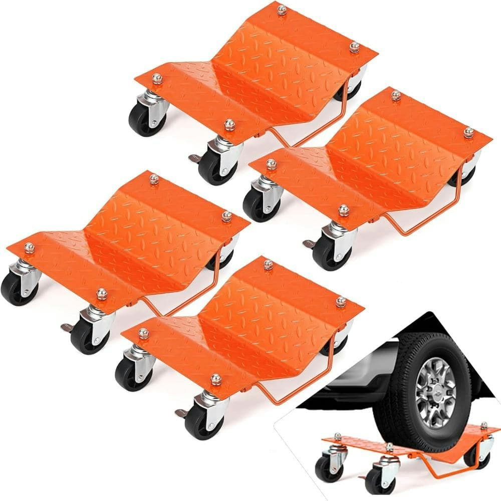 6,000-lb Capacity Steel Car Wheel Dolly 4-Pack: $79.79