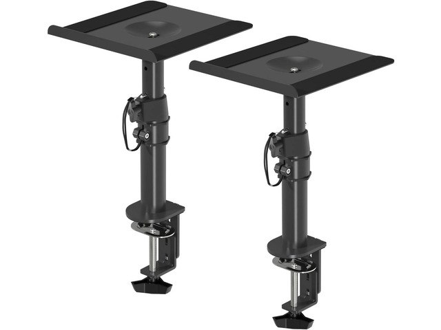 Suptek Clamp-on Speaker Stand Desk Mount Set: $59.38