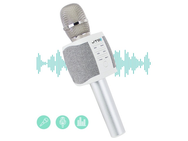 JTD Wireless Karaoke Microphone Speaker Recorder: $35.99