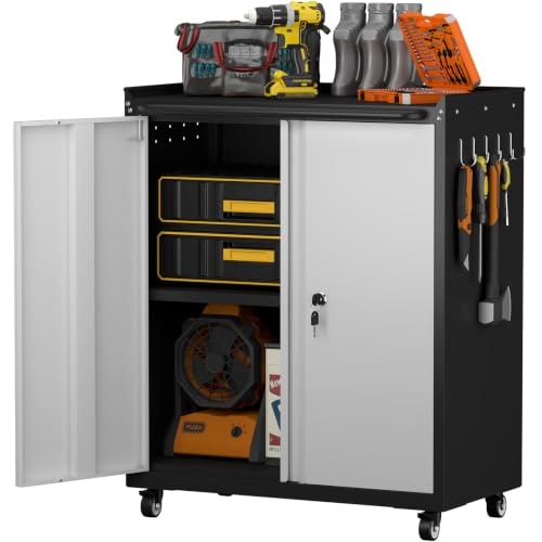 Greatmeet Rolling Garage Utility Storage Cabinet: $84.99