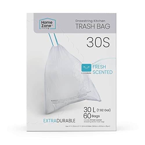 Home Zone Living 8-Gallon Kitchen Trash Bags: $14.44
