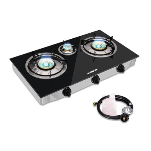 Camplux 21,600-BTU 3-Burner Propane Camping Stove: $113.04