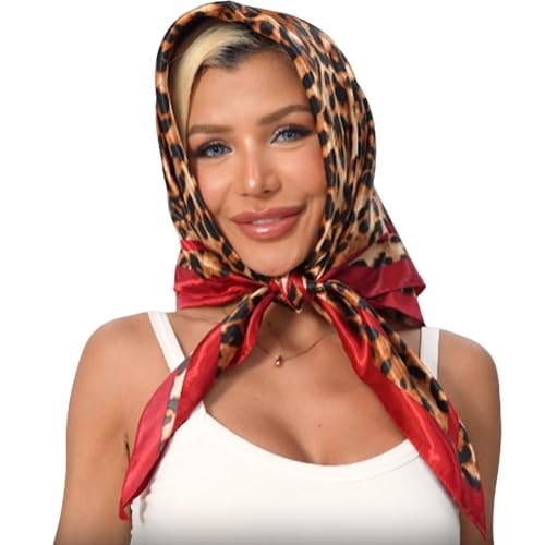 GKJU 35-Inch Leopard Print Satin Hair Scarf: $8.49 GKJU 35-Inch Leopard Print Satin Hair Scarf: $8.49
