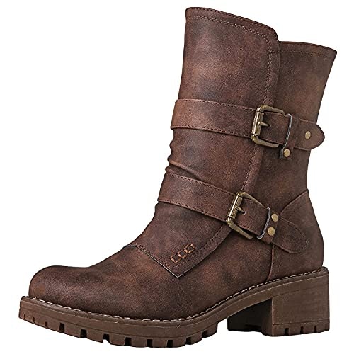 Globalwin Women's Mid-Calf Combat Boots: $29.99 Globalwin Women's Mid-Calf Combat Boots: $29.99