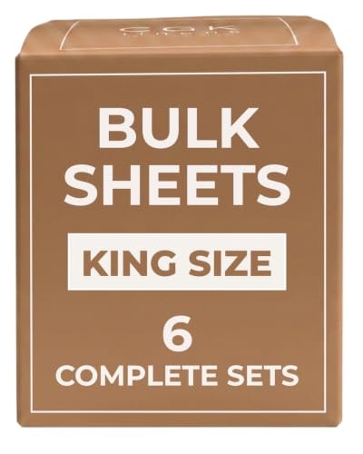 King Size 4-Piece Sheet Set 6-Pack: $161.49 King Size 4-Piece Sheet Set 6-Pack: $161.49